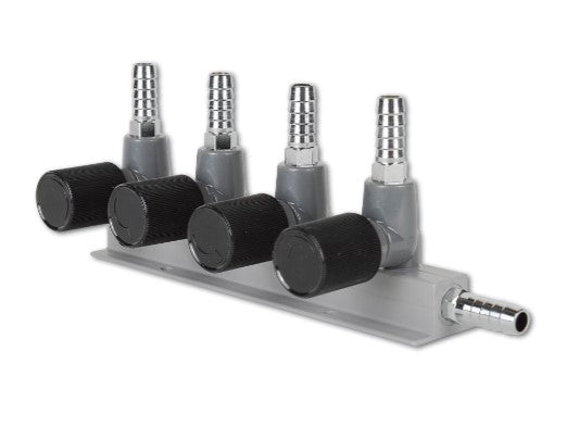 Hochwertiger Luftverteiler 9mm mit Drehknopf