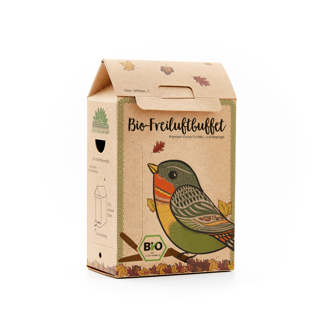 Freiluftbuffet für Vögel