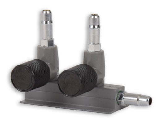 Hochwertiger Luftverteiler 9mm mit Drehknopf